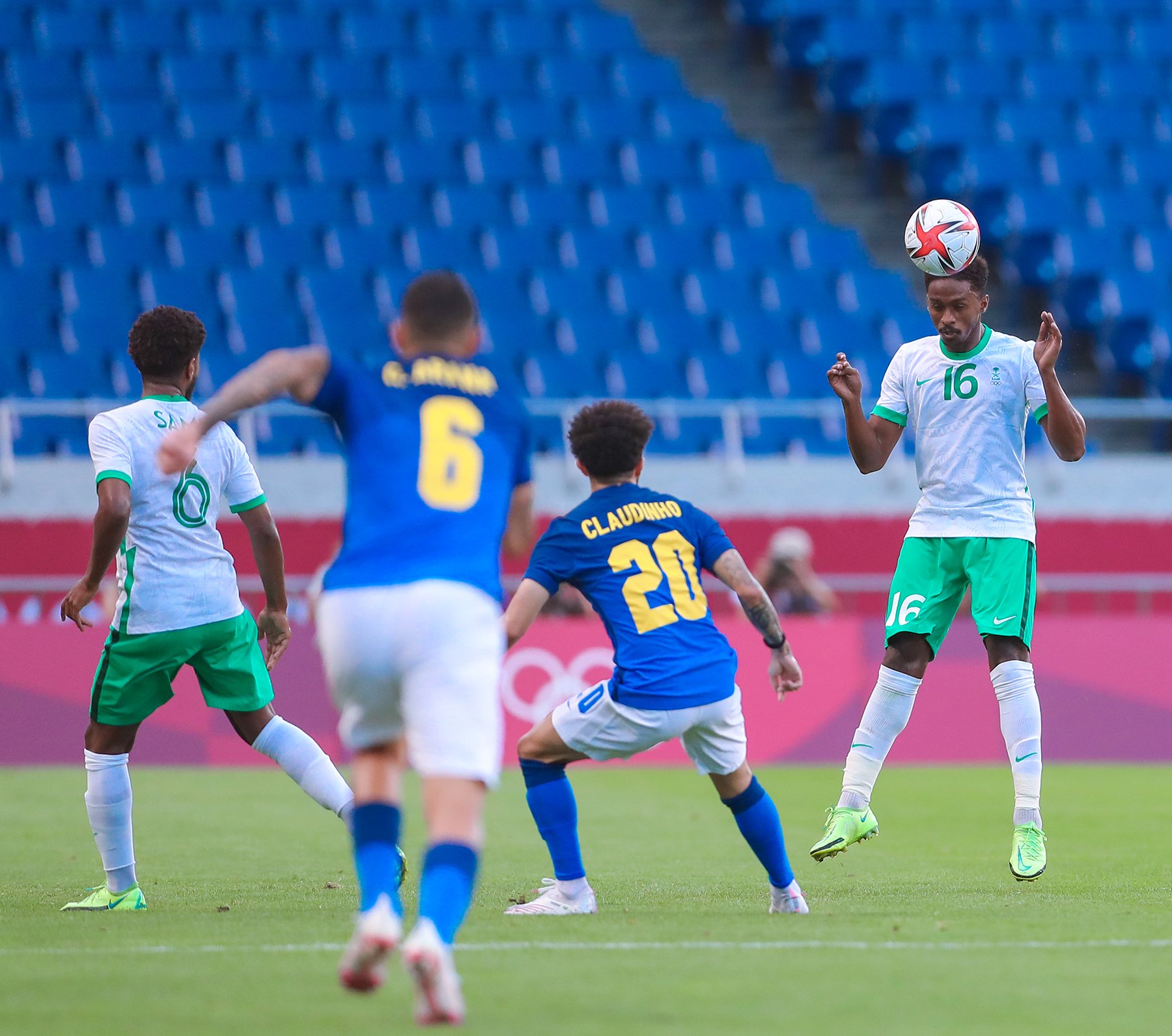 المنتخب السعودي الأولمبي ضد البرازيل