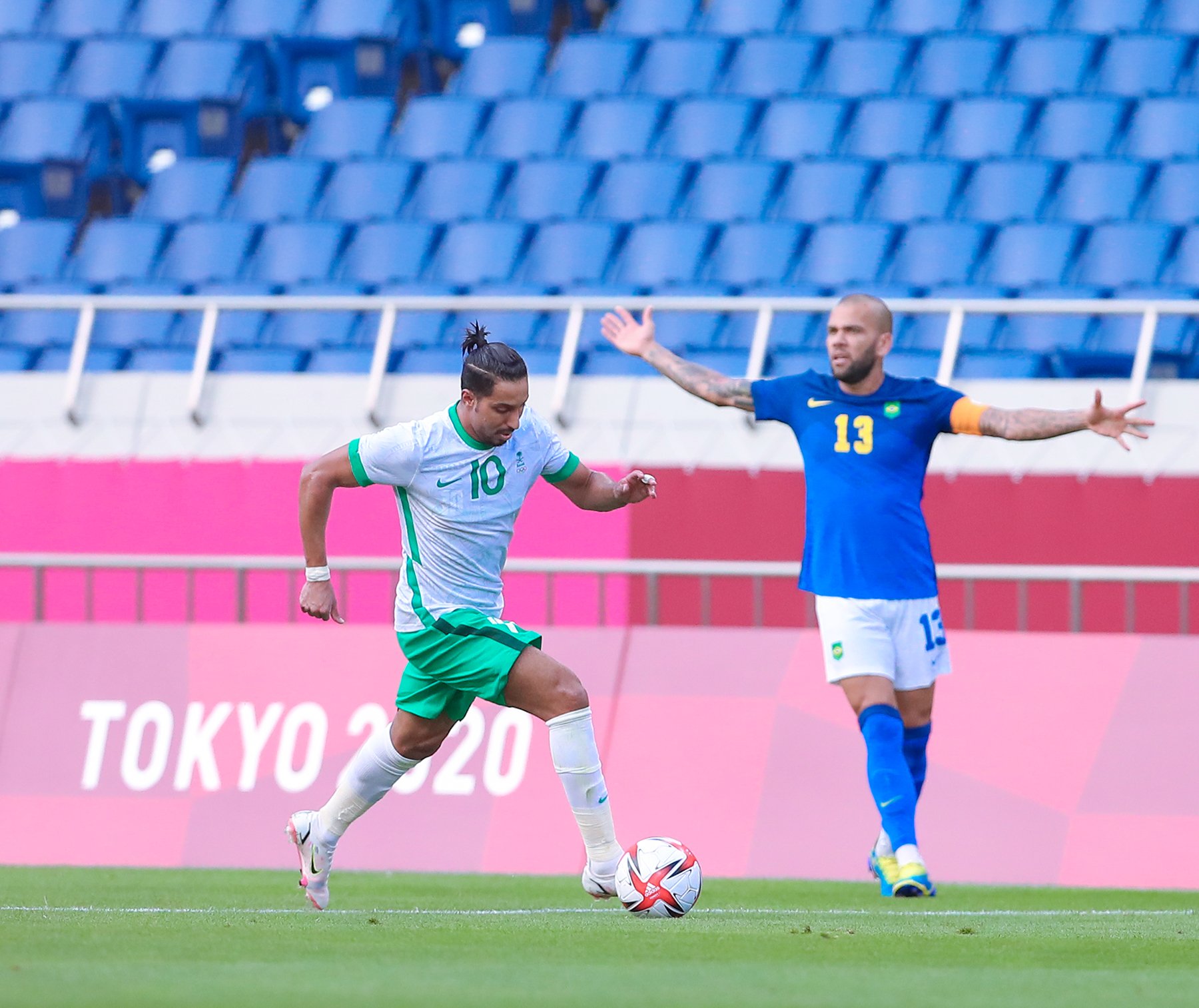 المنتخب السعودي الأولمبي ضد البرازيل