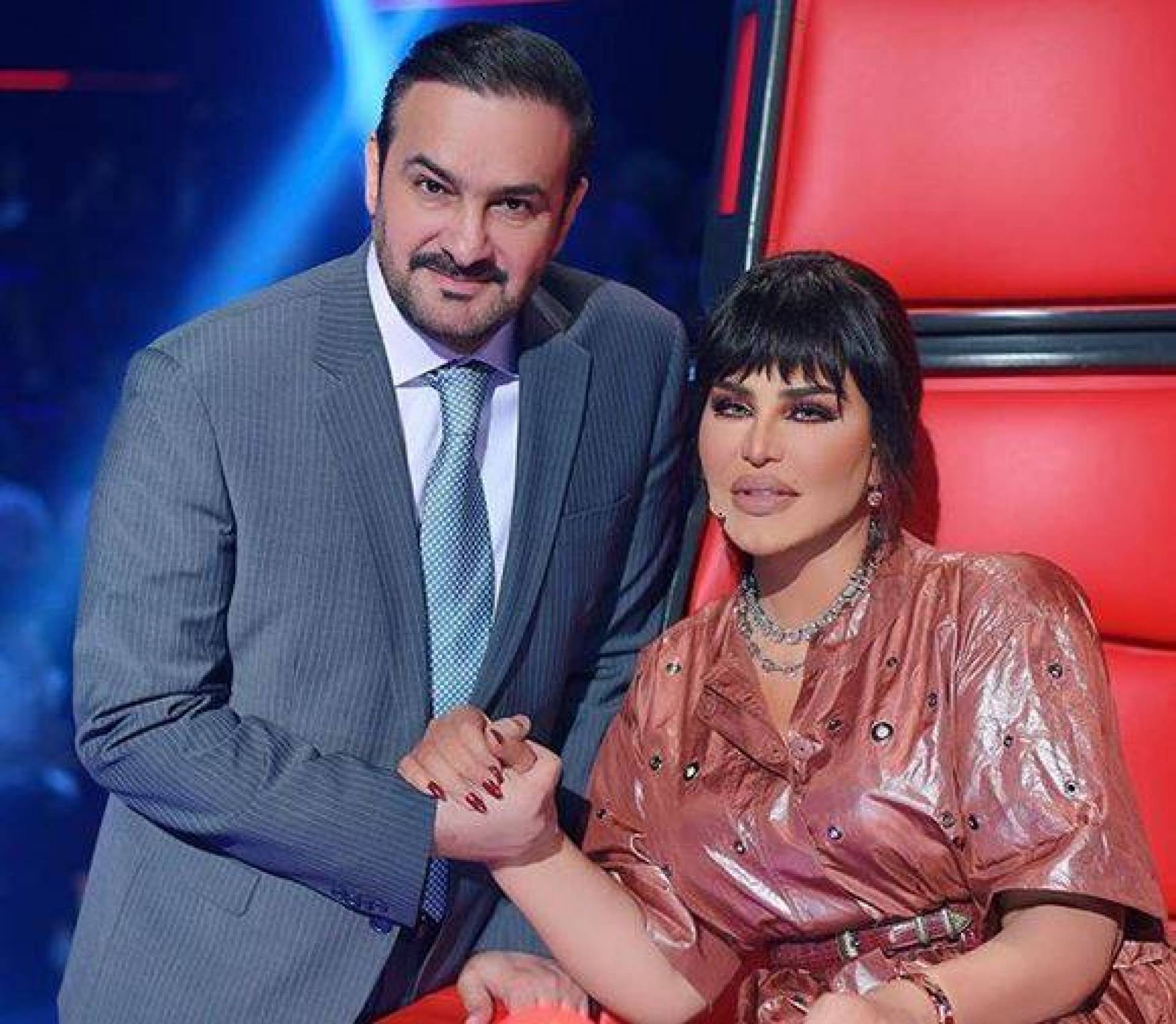 الفنانة أحلام وزوجها